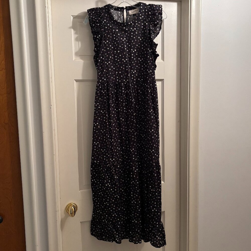 NWOT Universal Thread Ruffle Sleeve Maxi Dress Size: Small Floral Print